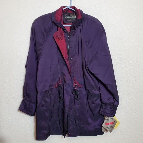 forecaster of boston Jackets & Blazers - Forecaster Of Boston Winter Coat Womans XS Thermoloft Insulated Eggplant Nylon
